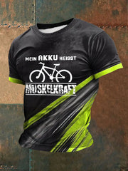 Fahre bedrucktes Kurzarm-T-Shirt für Männer