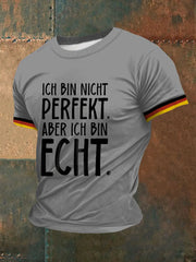 Herren Ich Bin Nicht Perfekt Bedrucktes Kurzarm-T-Shirt