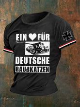 Herren T-Shirt Ein Herz für deutsche Raubkatzen Herren