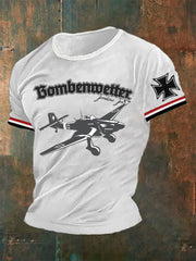 Männer Bomben wetter JU87 Militaria WW II Soldaten Wehrmacht Luftwaffe Flugzeug T-Shirt
