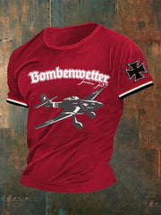 Männer Bomben wetter JU87 Militaria WW II Soldaten Wehrmacht Luftwaffe Flugzeug T-Shirt
