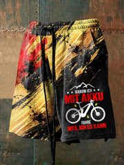Herren Fahrrad bedruckte Shorts
