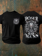 Bedrucktes T-Shirt für Herren BÖSER ALTER MANN