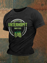 Männer Männer Männer bedrucktes Kurzarm-T-Shirt