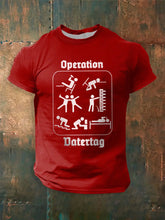 Männer Männer Männer bedrucktes Kurzarm-T-Shirt