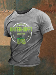 Männer Männer Männer bedrucktes Kurzarm-T-Shirt