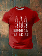 Männer Männer Männer bedrucktes Kurzarm-T-Shirt