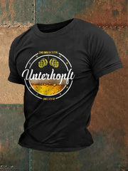 Männer Männer Männer bedrucktes Kurzarm-T-Shirt