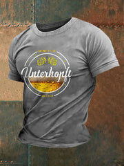 Männer Männer Männer bedrucktes Kurzarm-T-Shirt