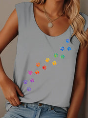 Frauen farbige Pfoten weste