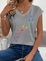 Frauen farbige Pfoten weste