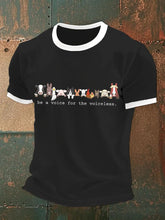 Männer stimme für das stimmlose T-Shirt