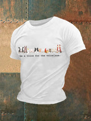 Männer stimme für das stimmlose T-Shirt