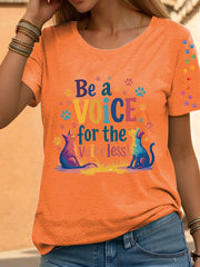 Frauen stimme für das stimmlose T-Shirt