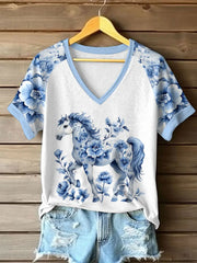 Frauen Pferd T-Shirt