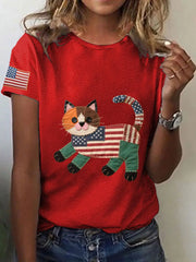 Katzen-T-Shirt für Frauen