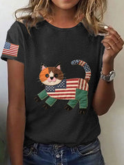 Katzen-T-Shirt für Frauen