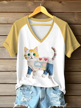 Katzen-T-Shirt für Frauen