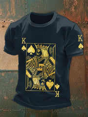 Herren-Poker-Kunstdruck-T-Shirts