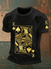 Herren-Poker-Kunstdruck-T-Shirts