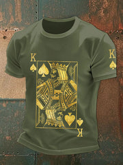 Herren-Poker-Kunstdruck-T-Shirts