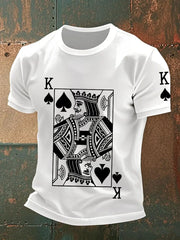Herren-Poker-Kunstdruck-T-Shirts