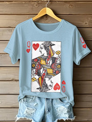 Frauen Poker Königin der Herzen T-Shirts