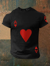 Herren Poker Ace of Hearts T-Shirts