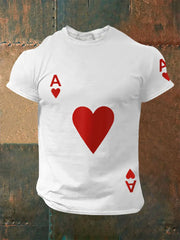 Herren Poker Ace of Hearts T-Shirts