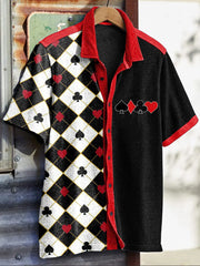 Texas Hold'em bedruckte Freizeit hemden für Männer