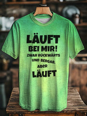 Frauen Läuft bei mir! Zwar rückwärts und berhab aber läft Bedrucktes T-Shirt