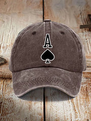 Poker Ace of Spades Unisex Vintage Hut