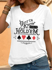 Frauen Poker T-Shirt