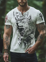 Herren Viking Wolf Totem T-Shirt