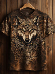 Herren Viking Wolf Totem T-Shirt