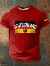 Deutschland bedrucktes Kurzarm-T-Shirt für Männer
