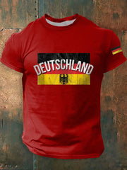 Deutschland bedrucktes Kurzarm-T-Shirt für Männer