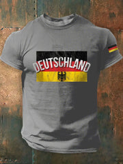 Deutschland bedrucktes Kurzarm-T-Shirt für Männer