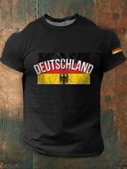 Deutschland bedrucktes Kurzarm-T-Shirt für Männer