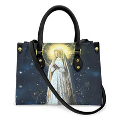 Damen Faith Virgin Mary Ledertasche Umhängetasche