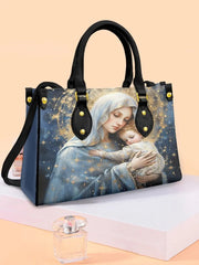 Damen Faith Virgin Mary Ledertasche Umhängetasche