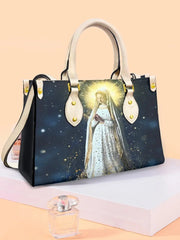 Damen Faith Virgin Mary Ledertasche Umhängetasche