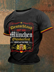 Herren Oktoberfest München Deutsches Bier kurze Ärmel T-Shirt