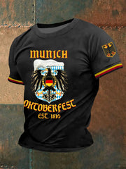 Herren Münchner Oktoberfest T-Shirt mit kurzen Ärmeln