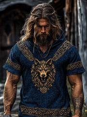 Herren Viking Kapuzen-T-Shirt
