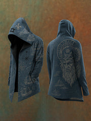 Vintage-Strickjacke im Viking-Stil für Herren