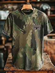 Unisex Vintage T-Shirt im westlichen Stil