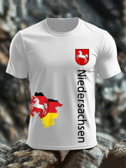 Kurzarm-T-Shirt aus Baumwolle für Herren Niedersachsen