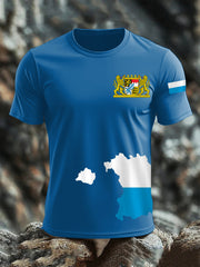 Kurzarm-T-Shirt aus Baumwolle für Männer Bavaria
