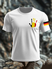 Bedrucktes T-Shirt mit deutscher Flagge für Frauen